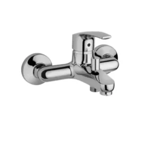 خلاط حوض استحمام لاجو يثبت على الحائط مع محول من دورافيت، لون كروم LA5230000E10