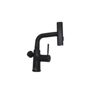 خلاط حوض ديجيتال GSW-037-B POLO - شاشة ديجيتال للحرارة - مقبض متحرك - أسود - سهل الاستخدام