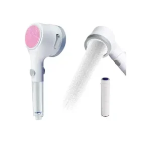 رأس دش محمول مزود بفلتر ومفتاح إيقاف مؤقت قابل للإزالة مناسب للبشرة الحساسة