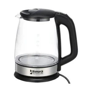 غلاية كهربائية 1.8 لتر من جاماكي - غطاء من زجاج البوروسيليكات عالي الجودة بقدرة 1600 واط - JMK9508