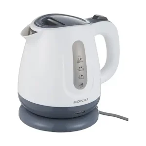 غلاية بلاستيكية من سوناي، 1100 واط، 1.2 لتر، أبيض - Mar-2200