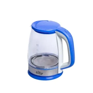 غلاية كهربائية من الزجاج من سيتي، سعة 2.2 لتر T130137Z-001 (ازرق)