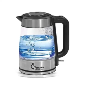 بينجوين غلاية زجاجية من فاميلي 2 لتر - 2200 واط - اسود