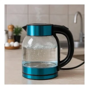 غلاية زجاجية كهربائية ، سعة 2 لتر، 1500 وات، FA-9827(ضمان سنة)، أسود