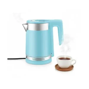 غلاية مياة كهربائية ستانلس ستيل من الفولاذ المقاوم للصدأ - غلاية عالية الجوده بقوة 1500واط وسعة 2.3 لتر مع ايقاف الجهاز تلقائيا - غطاء منفصل . (لبنى - سماوى)