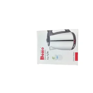 غلاية كهربائية بهيكل من الفولاذ المقاوم للصدأ 4922111804458 من هوهو، صنعت في مصر، قطعة واحدة، لون أسود وفضي