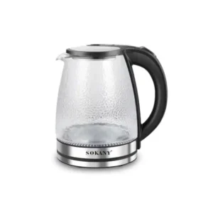 سوكاني غلاية كهربائية زجاجية 1500 واط SK-09087، سعة 1.7 لتر