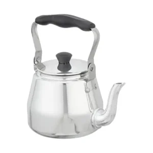 غلاية كهربائية من الفولاذ المقاوم للصدأ بمقبض عازل حراري من الدهان، 16 سم