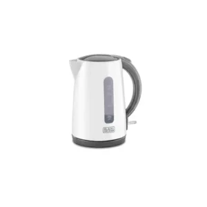 غلاية كهربائية بلفائف تسخين مخفية من بلاك اند ديكر، مصنوعة من البلاستيك، سعة 1.7 لتر، Jc70-B5، بلون أبيض