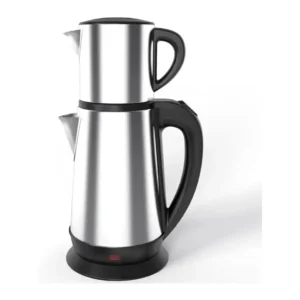 غلاية كهربائية من جي إم كيه بتصميم زجاجي وستانلس ستيل، مصنوعة من الزجاج والستانلس ستيل، مع إيقاف تلقائي وحماية ضد الغليان الجاف ومؤشر ضوئي، سعة 2.8 لتر