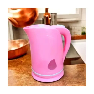 غلاية كهربائية من كاتل بلون روز، مصنوعة من البلاستيك فائق الجودة، مع إيقاف تلقائي وقاعدة دوارة 360 درجة ومؤشر مستوى الماء، سعة 2 لتر