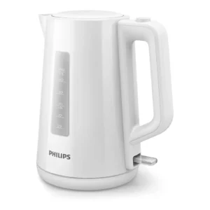 غلاية بلاستيكية بيضاء من فيليبس، سعة 1.7 لتر 2400 وات، HD9318/01