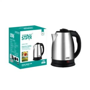 غلاية كهربائية من فولاذ مقاوم للصدأ بقدرة 1500 وات وسعة 1.8 لتر من وينينج ستار رقم ST-6011