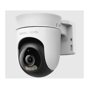 كاميرا أمن ذكية MC500 من ميركوسيس قابلة للتحريك والإمالة بالواي فاي بدقة 2MP و1080p عالية الدقة HD بعرض مباشر وتوفر تغطية بصرية 360 درجة ورؤية ليلية وتدعم اليكسا ومساعد جوجل بصوت ثنائي الاتجاه