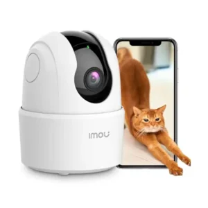 كاميرا مراقبة منزلية 2K من اي مو، واي فاي 360 درجة مع تقنية الذكاء الاصطناعي للكشف عن الإنسان وتتبع الحركة والتحدث ثنائي الاتجاه بإنذار للرؤية الليلية بالأشعة تحت الحمراء للأطفال والحيوان (رينجر 2C)