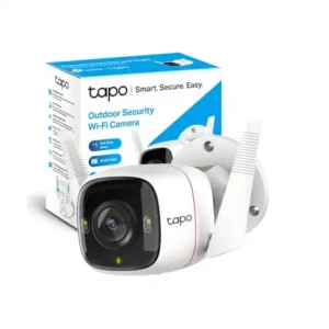 كاميرا مراقبة خارجية سلكية تي بي-لينك 2K 4 ميجابكسل QHD، بمقاومة عوامل جوية IP66، اكتشاف الحركة/أشخاص، تعمل مع أليكسا وجوجل هوم، صفارة إنذار مدمجة، رؤية ليلية، تخزين سحابي/بطاقة SD (C320WS) من تابو