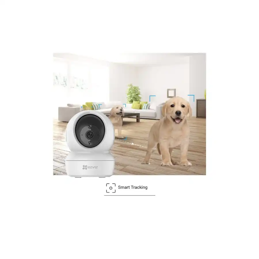 كاميرا مراقبة داخلية ذكية CP1 Pro بدقة 3 ميجابكسل وواي فاي وتغطية بانورامية 360 درجة، رؤية ليلية ملونة وكشف الحركة البشرية تلقائي، صوت ثنائي الاتجاه وتدعم بطاقة SD من ايزفيز، لون أبيض - الصورة 2