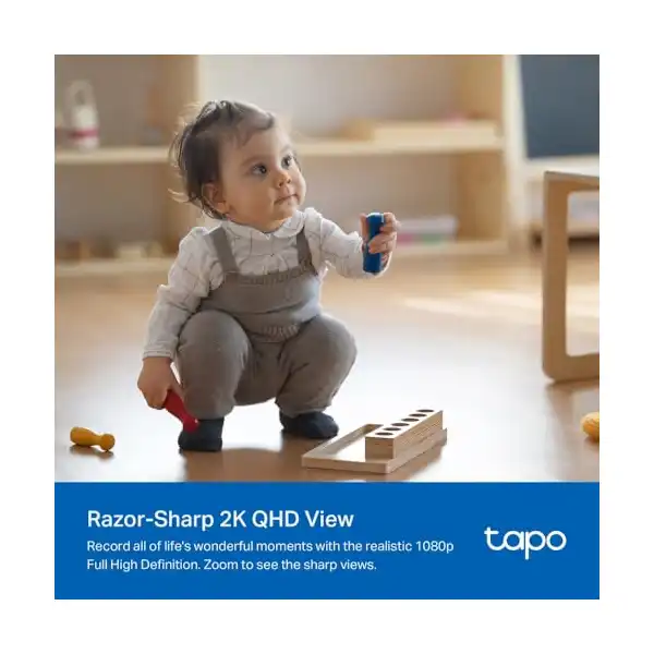 كاميرا مراقبة موديل C222، تصوير أفقي 360 درجة، دوران وإمالة، رؤية ليلية، بطاقة مايكرو اس دي حتى 512GB، مساعد أليكسا ومساعد جوجل من تابو - الصورة 3