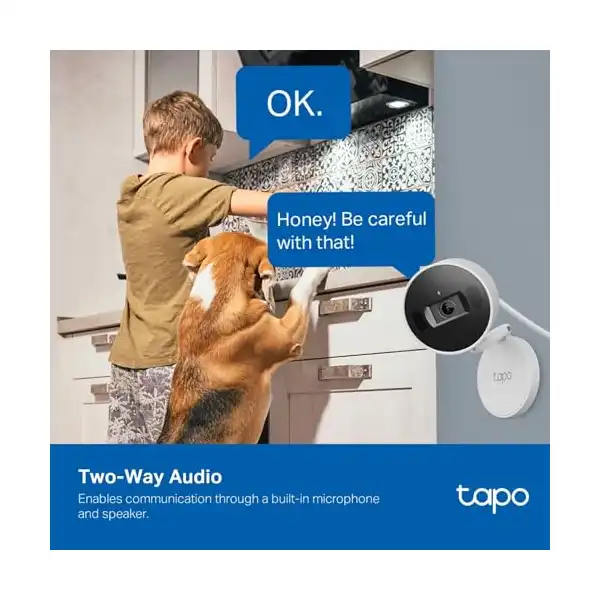 كاميرا واي فاي بالذكاء الاصطناعي من تابو مصراع الخصوصية المادية 2K QHD + صورة الذكاء + المدى الديناميكي العالي رؤية 140 درجة ليلية ملونة تخزين محلي وسحابي تركيب مغناطيسي C125 أبيض لاسلكي - الصورة 3