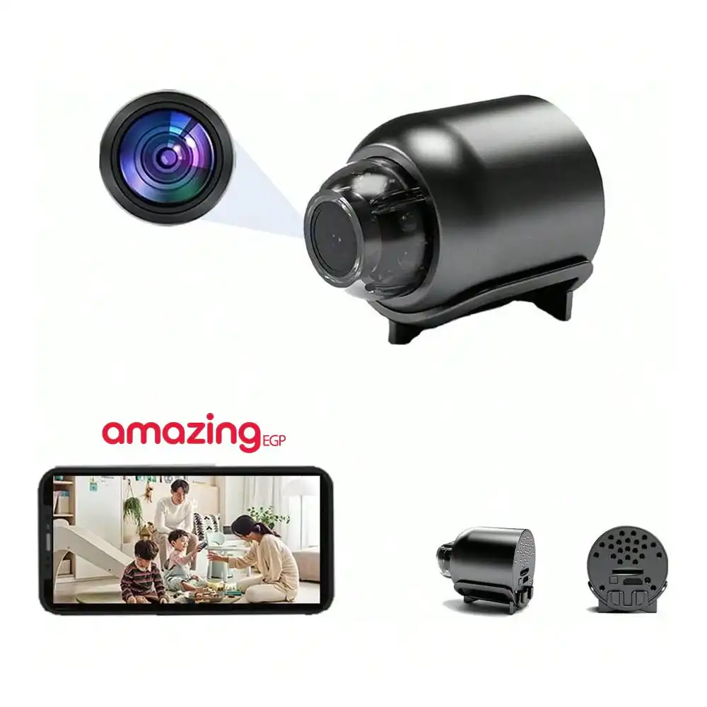 كاميرا مراقبة صغيرة للغاية بدقة 1080P HD وواي فاي للاستخدام الداخلي والخارجي للأطفال والحيوانات الأليفة والمربية من ذا باك، كاميرا تتصل بالإنترنت عن بعد مع تطبيقات أنظمة الموبايلات الـ iOS والاندرويد - الصورة 3