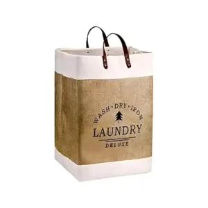 سبت غسيل قابلة للطي لغرفة النوم، منظم تخزين ملابس بمقبض (برونزي) (سبت غسيل/شنطة قابلة للطي لغرفة النوم لجمع الغسيل، منظم تخزين ملابس بمقبض (برونزي))