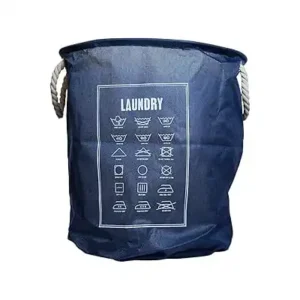 سلة غسيل كبيرة للملابس والالعاب مصنوعة من قماش الكتان المتين بمقابض قوية وبطانة مقاومة للرطوبة للاستخدام المنزلي من اريكسول