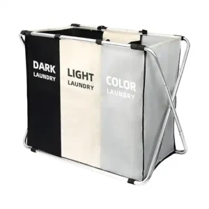 سلة غسيل كبيرة مقاومة للماء وقائمة بذاتها وطويلة قابلة للطي بمقابض للملابس والألعاب في السكن الجامعي وتخزين وتنظيم دولاب العائلة، 180 لتر، قطعة واحدة